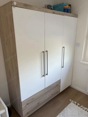 Paidi Baby  Kind Kleiderschrank "Lennox Fresh" - Weiß  Eiche Bild 3