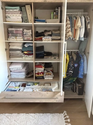 Paidi Baby  Kind Kleiderschrank "Lennox Fresh" - Weiß  Eiche Bild 2