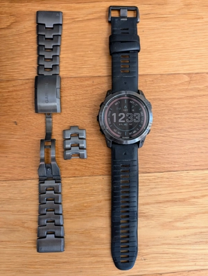 Garmin fenix 7X Pro Sapphire Solar | Titan-Set (Uhr + Titan-Band) | Restgewährleistung