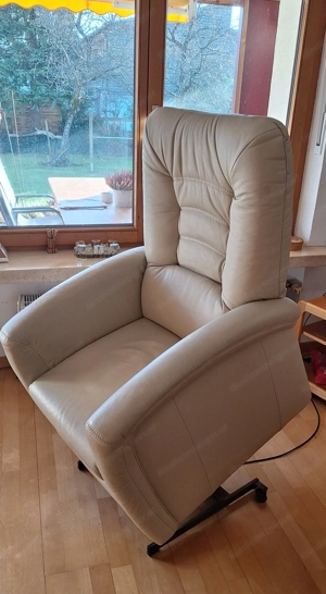 Relax-Liege-Sessel, elektrisch, Aufstehhilfe, Leder Bild 5