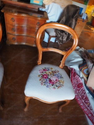 Biedermeier Stilmöbel Vollholz Bild 5