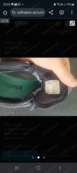 Damen Trekkingschuh Goretex Bild 2