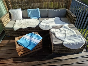 Rattan Lounge zu verkaufen  Bild 3