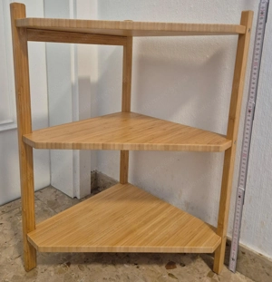 IKEA Badezimmer Regal dreieckig, Bambus Bild 3