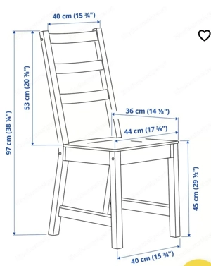IKEA Jokkmokk Stühle (4 stk) mit Kissen Bild 7