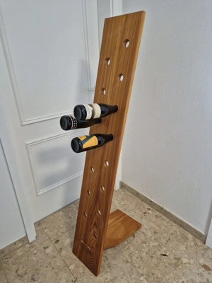 Weinregal aus Massivholz, Lärche geölt Bild 4