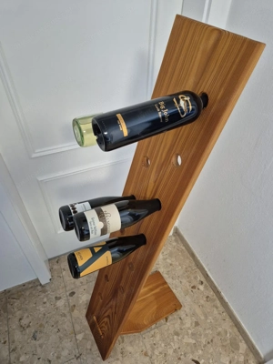 Weinregal aus Massivholz, Lärche geölt Bild 2