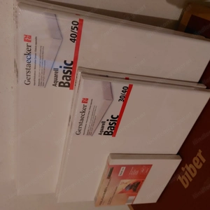 Achtung Künstler - Leinwände auf Keilrahmen in Originalverpackung für Acryl, Aquarell, Öl usw.  Bild 2