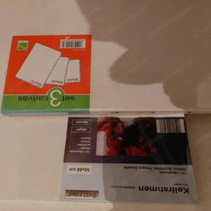 Achtung Künstler - Leinwände auf Keilrahmen in Originalverpackung für Acryl, Aquarell, Öl usw.  Bild 4