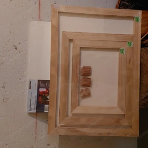 Achtung Künstler - Leinwände auf Keilrahmen in Originalverpackung für Acryl, Aquarell, Öl usw.  Bild 10