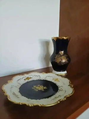 Schöne Vase und dazupassende Schale