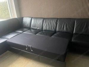 Ledercoich aus echtem Bufalloleder Schwarz Bild 5