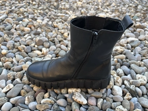 Chelsea Boots Plateau, Stiefelette Damen, Leder Bild 3