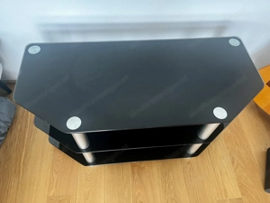 Lowboard Sideboard tv Regal schwarz aus Glas  Bild 5