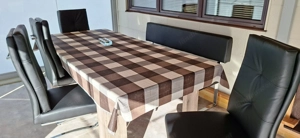 Chouch, Mit liege Funktion.Farbe rot und eine Wohnzimmer Garniture Bild 2