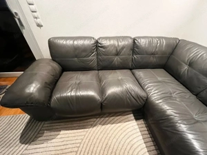 Echt-Leder-Couch aus Büffelleder Bild 2