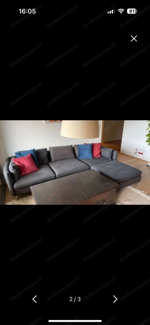 Sofa anthrazit  Bild 2