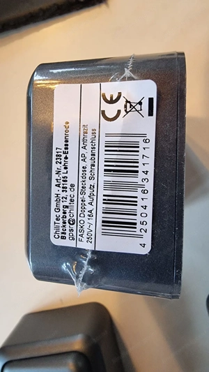 Aufputz Steckdosen & Schalter Aufputz - Neu & Unbenutzt 8 Stk. Bild 4