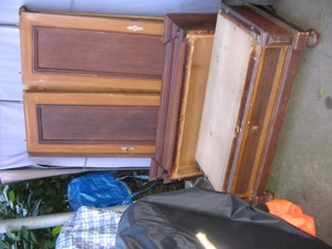 kleiderschrank vollholz antik Bild 2