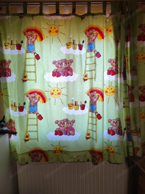 Vorhang mit Bärenmotiv  Bild 2