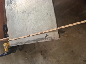 Aluminium Waschtisch Sonderanfertigung 120 x 80 cm Metall Tisch Werkstatt Gemüse Landwirtschaft  Bild 5