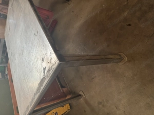 Aluminium Waschtisch Sonderanfertigung 120 x 80 cm Metall Tisch Werkstatt Gemüse Landwirtschaft  Bild 2