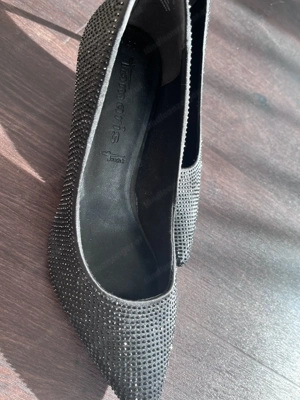 Schick & Elegant   schwarze Glitzer Pumps Gr. 40 suchen deine Füße Bild 3