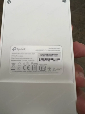TP-Link RE500X WiFi 6 WLAN Verstärker Repeater AX1500 (1200 Mbit s 5GHz, 300 Mbit s 2,4GHz) Bild 2