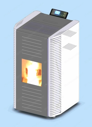 Pelletofen Heizung Ofen Garage Wintergarten Partyraum Restposten hochwertig Bild 2