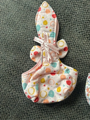 Handarbeit: 3 Eierkörbchen Stoff