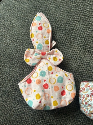 Handarbeit: 3 Eierkörbchen Stoff Bild 5