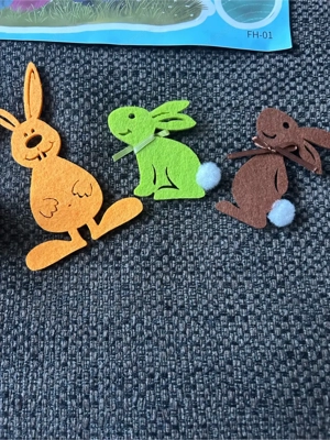 Osterset: Fensterbild, Stempelset, Kerzen, Deko Bild 5