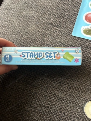 Osterset: Fensterbild, Stempelset, Kerzen, Deko Bild 3