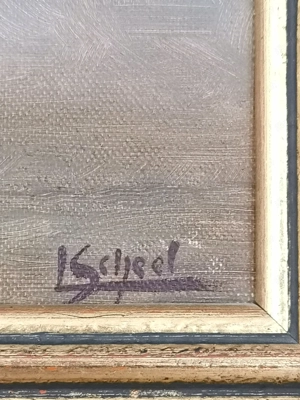 Altes originales Ölbild auf Leinwand | Blumenmotiv von Leopold Scheel | 6800 Feldkirch | Vorarlberg Bild 7