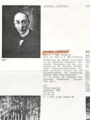 Altes originales Ölbild auf Leinwand | Blumenmotiv von Leopold Scheel | 6800 Feldkirch | Vorarlberg Bild 9