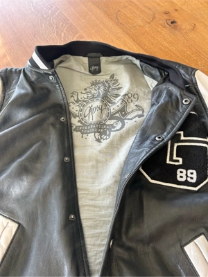 Lederjacke Collage-Style, Größe S Bild 5