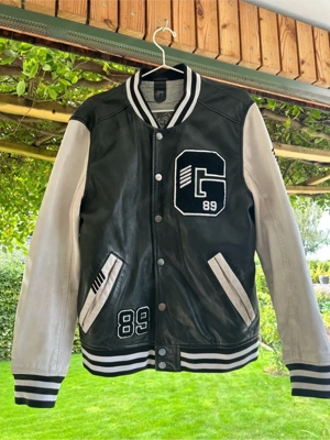 Lederjacke Collage-Style, Größe S Bild 3