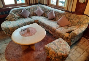 Couch  mit Hocker Bild 2