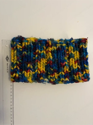 Stirnband bunt gestrickt  Bild 2