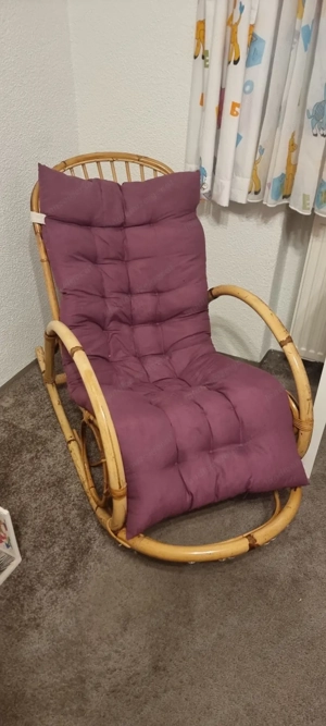 Rattan Schaukelstuhl Bild 3