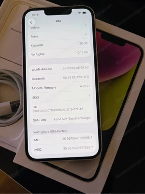 iPhone 14 in Starlight Bild 4