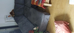 Couch mit Schublade und ausziehbar Bild 2