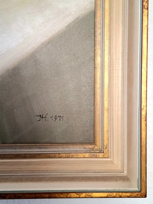 Original Ölbild auf Leinwand von Frau Irmgard Hirsch | Signiert | Datiert 1971 |  Bild 9