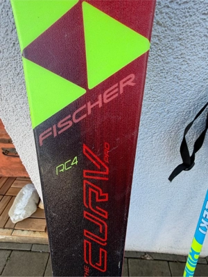 Kinder-Ski:   Fischer RC4 The Curv Pro Carving Ski + Leki Stöcke Bild 5