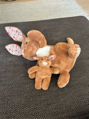 Stofftier: Känguru mit Baby Bild 2