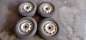  Sommerreifen 4X Komplett mit Stahlfelge gebraucht Fiat Ducato 15" 215 70R ca. 6mm Bild 3