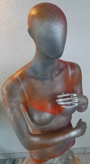 Fasnacht Deko, Schaufenster Büste, Pop Model, Damen Torso, Display Bild 3