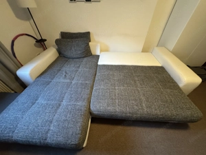 Couch mit Bettfunktion und Stauraum Bild 3