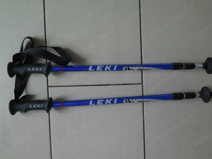 Leki Wanderstöcke, blau, verstellbar