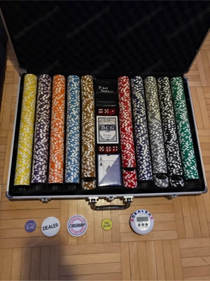 Pokerkoffer mit Pokermatte neuwertig Bild 5